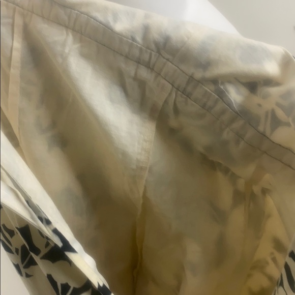 London Times Cream Navy Printed Cotton Maxi Dress - Picture 12 of 12